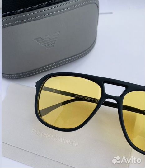 Очки emporio armani желтые поляризационные