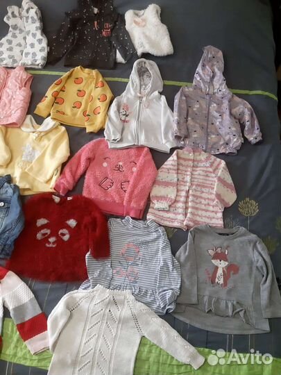 Вещи на девочку пакетом, размер 80-86