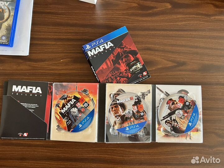 Игра для PS4 mafia трилогия диски 1,2,3