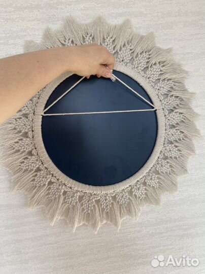 Зеркало в макраме