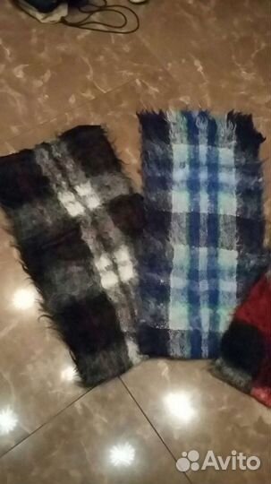 Шарф мохеровый новый винтаж