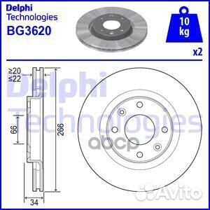 BG3620 диск тормозной передний Citroen C3/Xsar