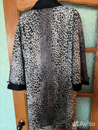 Плащ пальто женское натуральная кожа