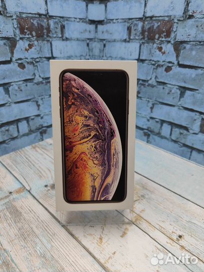 Коробка iPhone Xs Max Gold 64GB Оригинал