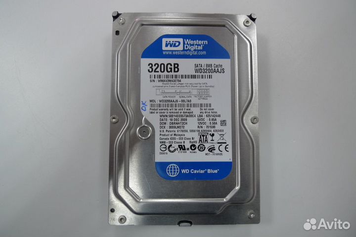 Жесткий диск 320Gb SATA 3.5