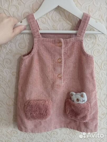 Вельветовый сарафан для девочки