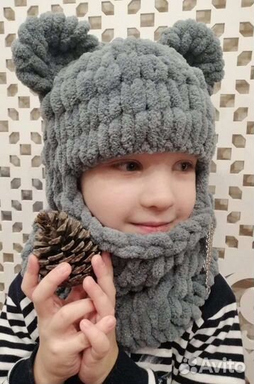 Балаклавы с ушками, пледы, покрывала под заказ