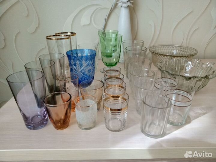 Рюмки, фужеры, стаканы