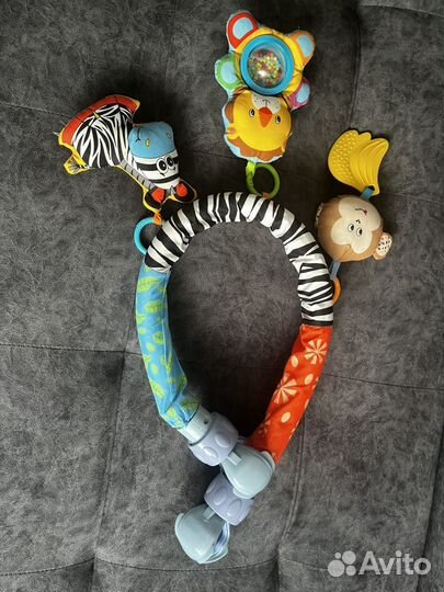 Развивающий коврик Дуга с игрушками