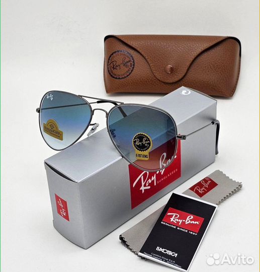 Очки мужские Ray Ban aviator стекло