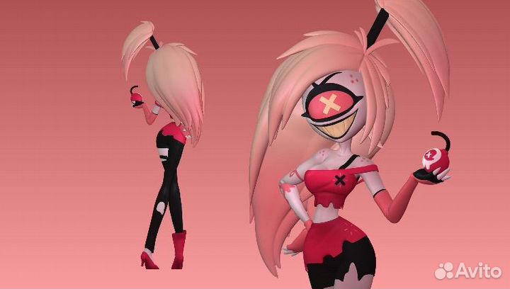 3D печать отель хазбин hotel hazbin фигурка