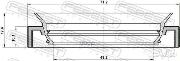 Сальник привода toyota LC200/lexus LX570 febest