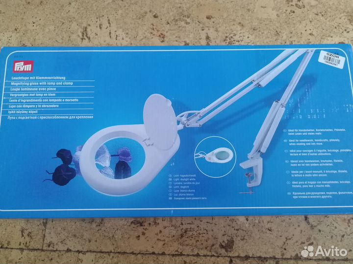 Светодиодная лупа с креплением