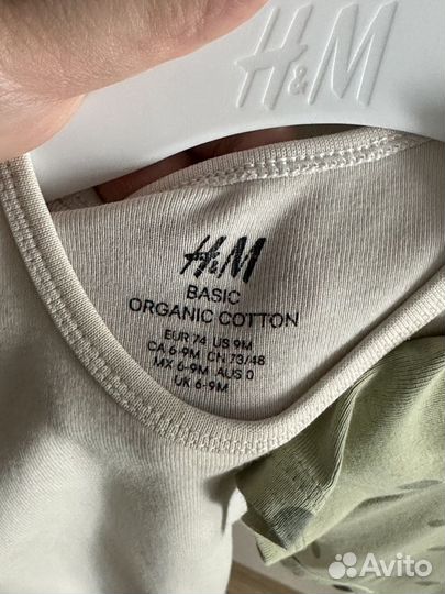 Боди 2шт 74 размер H&M