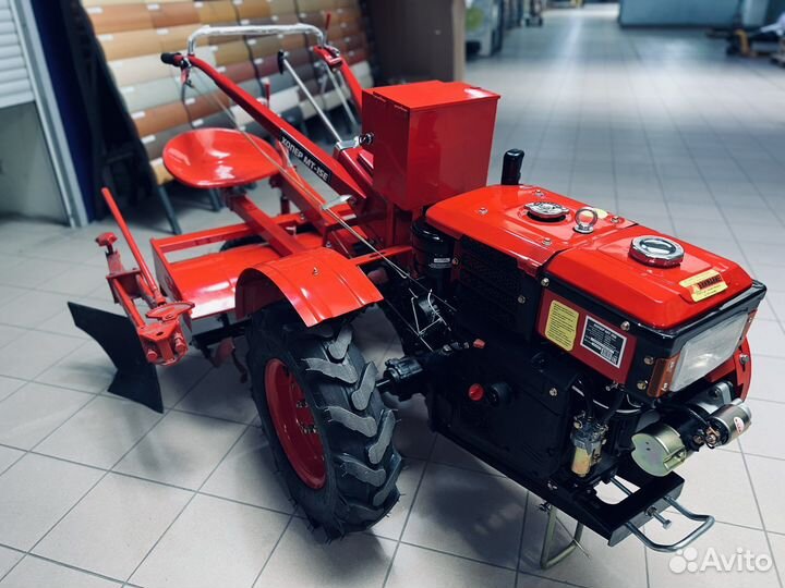 Мотоблок дизельный Хопер мт-15Е+почвофреза 15HP