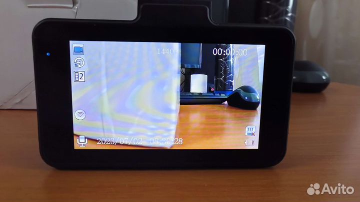 Видеорегистратор с 2мя камерами, wifi, gps