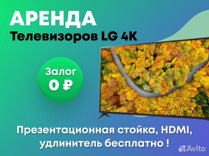 Аренда телевизоров, плазм, LCD-панелей