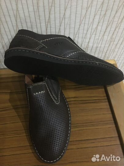 Макассы новые кожанные, прошитые на 42 разм