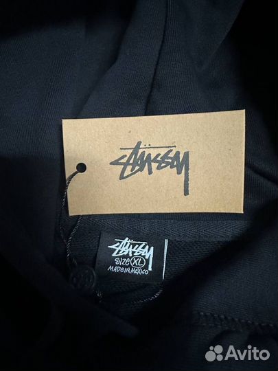 Кофта Stussy Can Black Hoodie оригинал