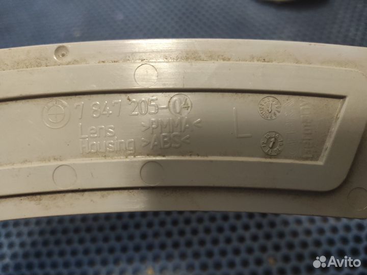 7847205 bmw f30 f31 катафот бампера передняя