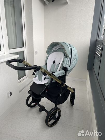 Коляска Adamex Cortina Special Edition 3 в 1. Мятн