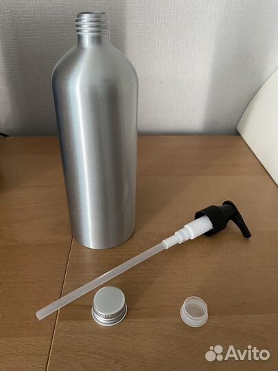 Алюминевые флаконы с дозатором и крышкой 250 мл