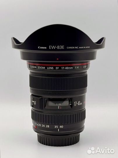 Canon EF 17-40mm f/4L USM (как новый)