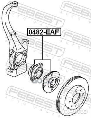 Ступица колеса перед прав/лев 0482EAF Febest
