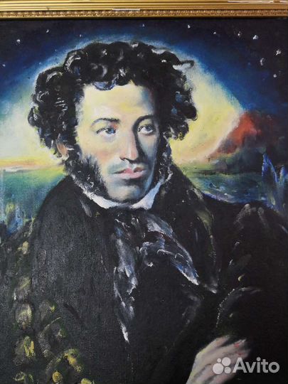 Картина маслом на холсте. Пушкин