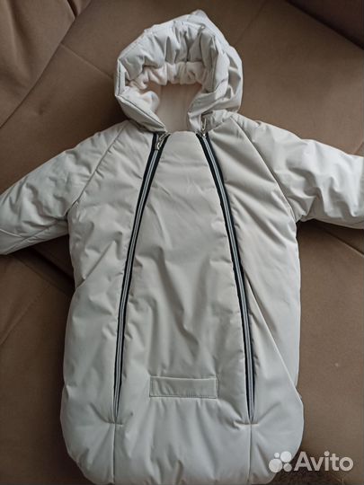 Зимний конверт в коляску на овчине