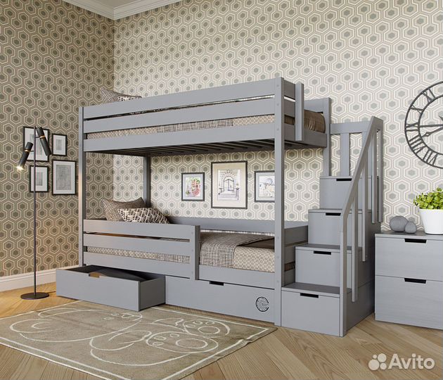 Детская кровать двухъярусная