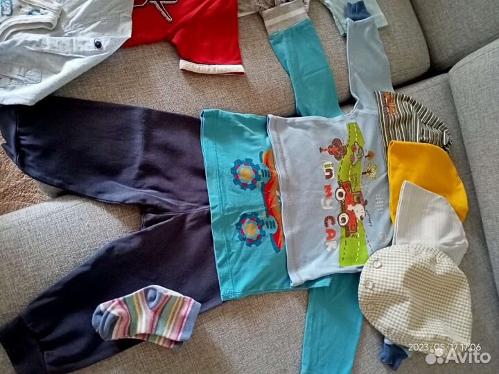 Пакет детских вещей 74-80 см (новые+б/у)