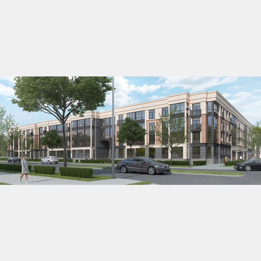 2-к. квартира, 55,5 м², 2/4 эт.