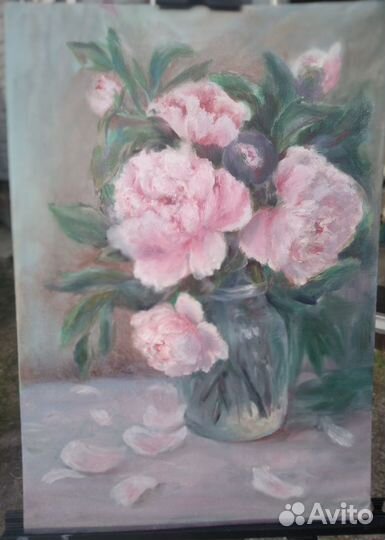 Картина Пионы розовые