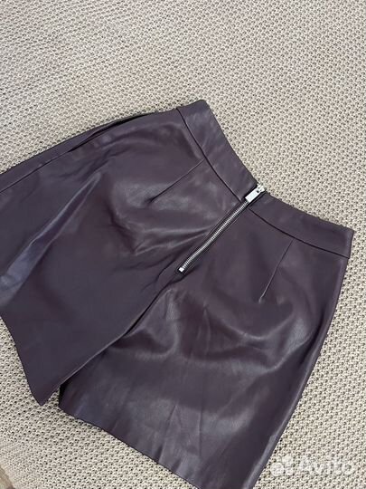 Шорты женские кожаные