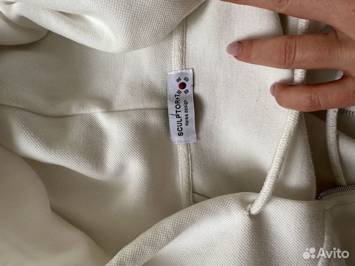 Костюм женский спортивный белый Корея S размер