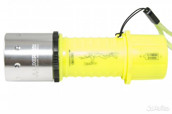 Фонарь водолазный Luxer XM-L желтый свет новый