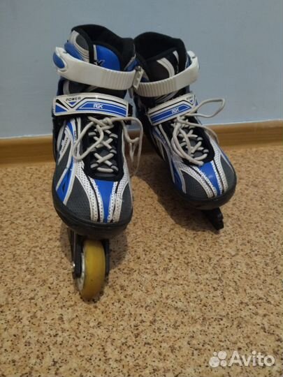 Ролики раздвижные+ коньки RGX, размер 33+36