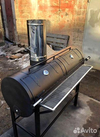 Мангал для кафе кирпичный с куполом