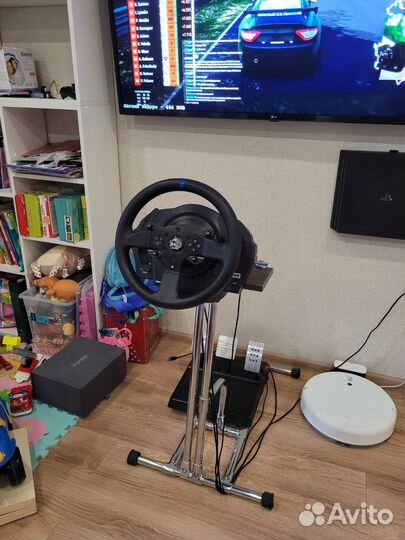 Игровой руль thrustmaster t300 gt + стойка