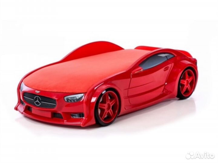 Детская кровать машина с матрасом