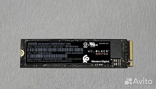 SSD M.2 WD black 250Gb