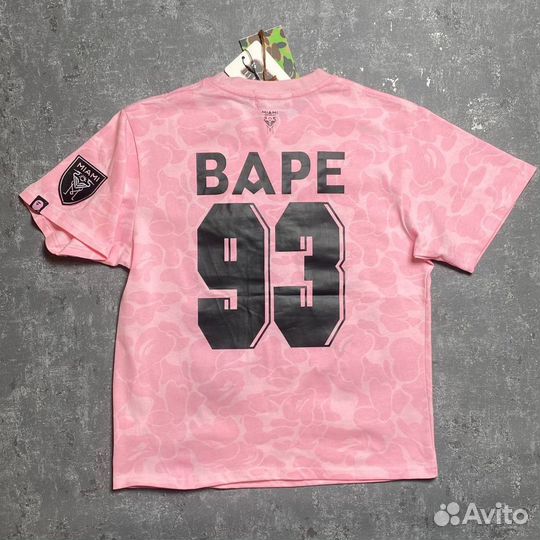 Футболка bape Miami pink