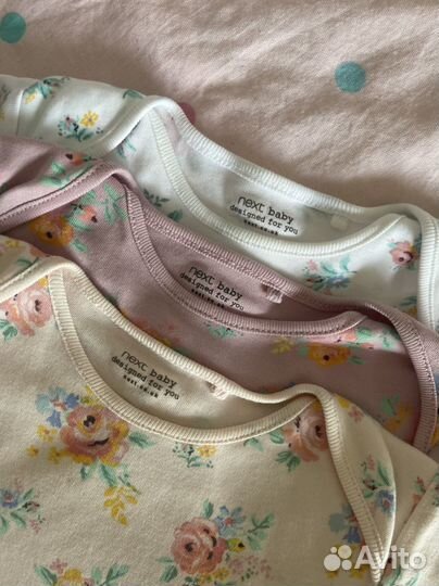 Боди next для девочки 9-12м