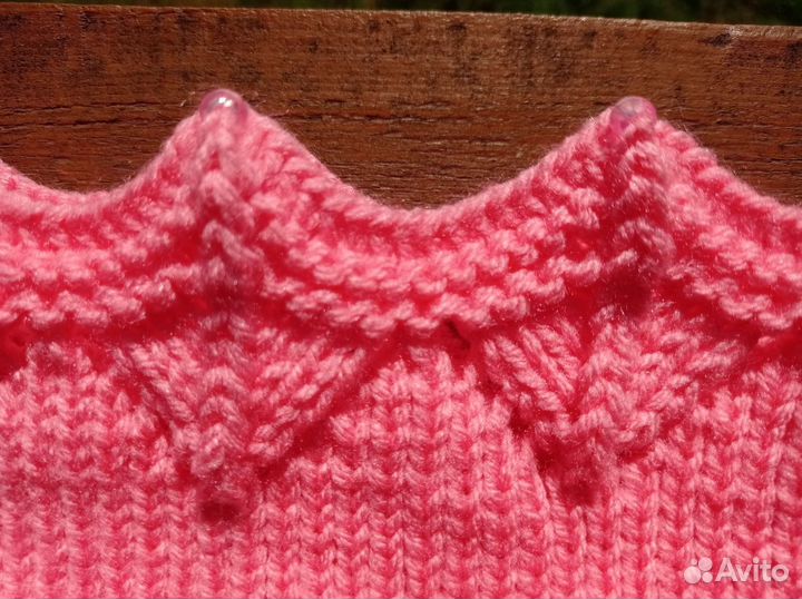 Вязаная повязка корона