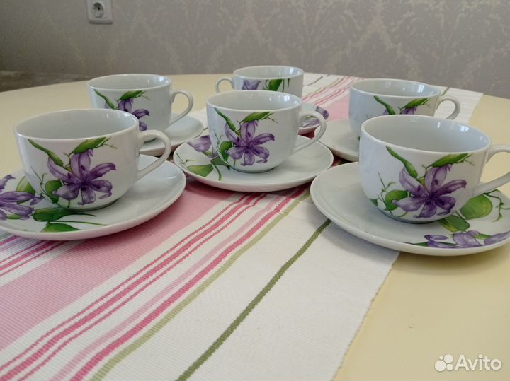 Сервиз чайный набор для чая Чашки