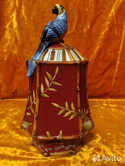 Чайница Попугай 60 г. Майолика Европа