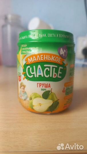 Фруктовое пюре, чернослив, груша