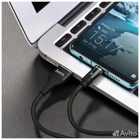 Кабель USB - Type-C hoco U76, 1.2м, круглый, 3.0A