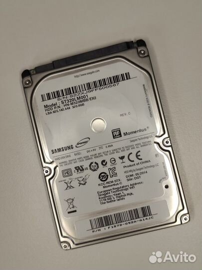 Жесткий диск Samsung 320gb ST320LM001